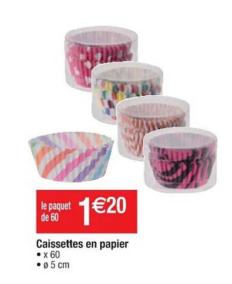 caissettes en papier