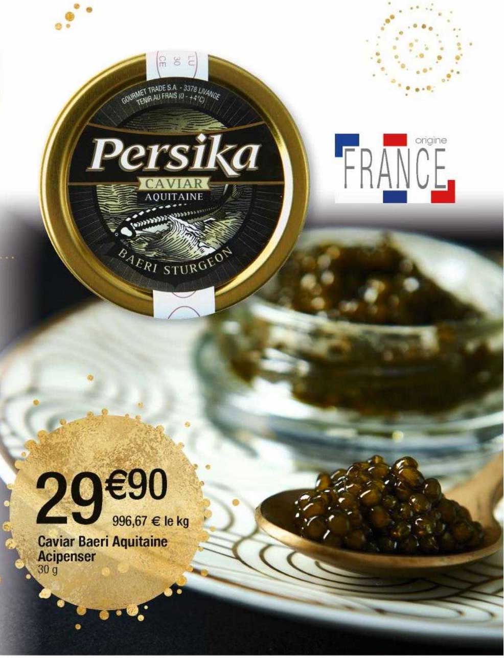 caviar baeri aquitaine acipenser