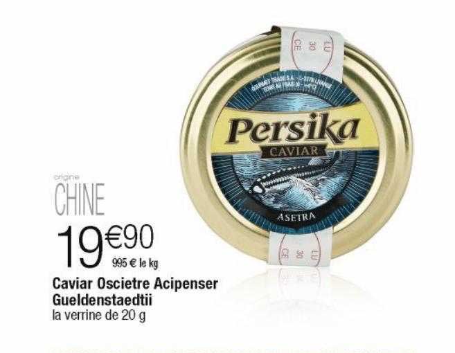 caviar oscietre acipenser gueldenstaedtii