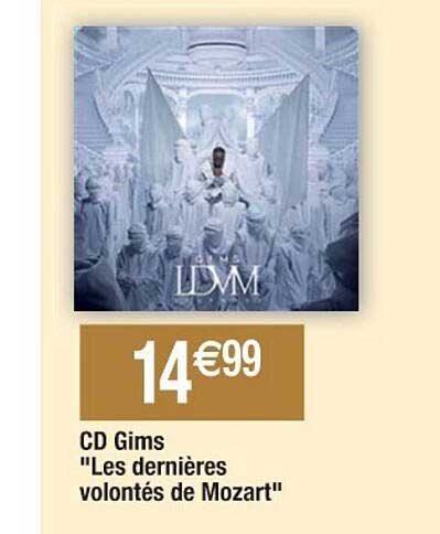 cd gims "les dernières volontés de mozart"