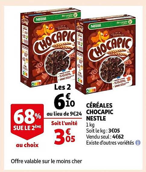 Céréales Chocapic Nestlé