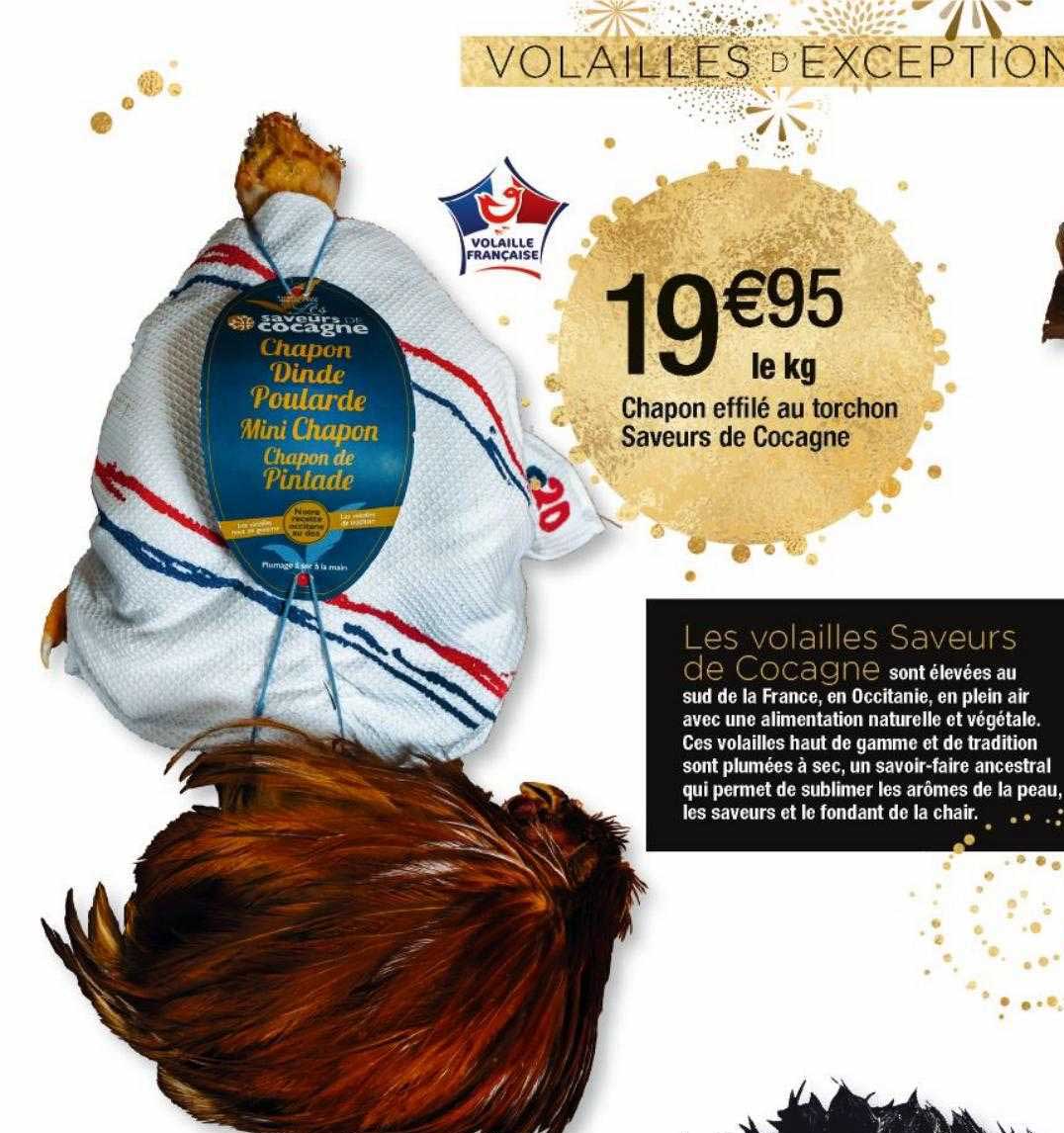 chapon effilé au torchon saveurs de cocagne