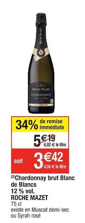 chardonnay brut blanc de blancs 12% vol. roche mazet