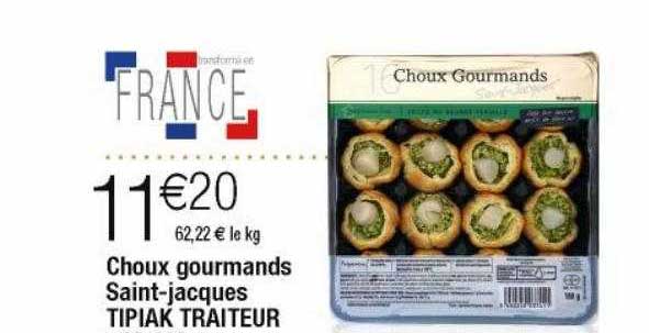 choux gourmands saint-jacques tipiak traiteur