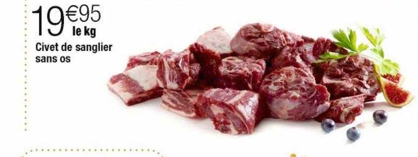 civet de sanglier sans os