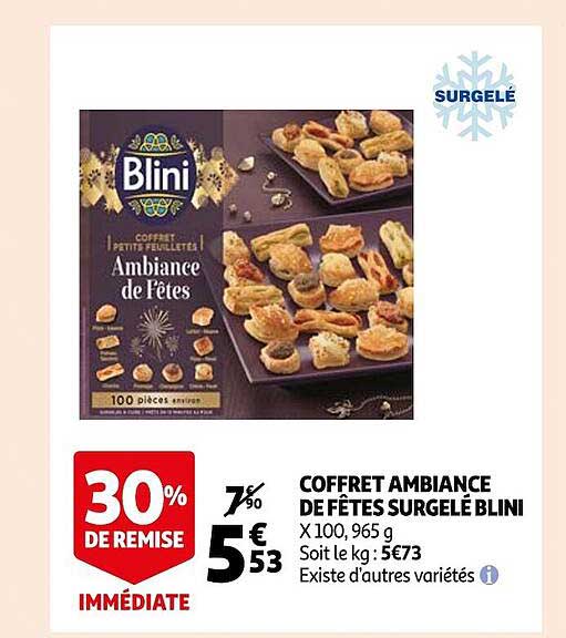 Coffret Ambiance De Fêtes Surgelé Blini