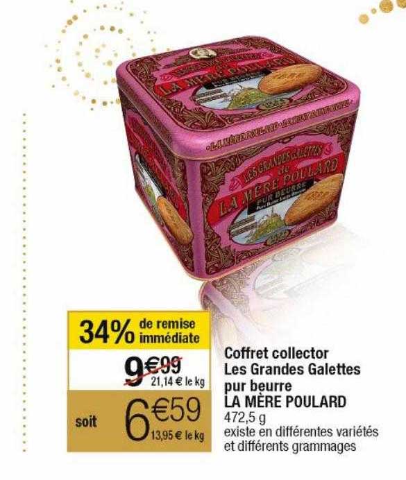 coffret collector les grandes galettes pur beurre la mère poulard