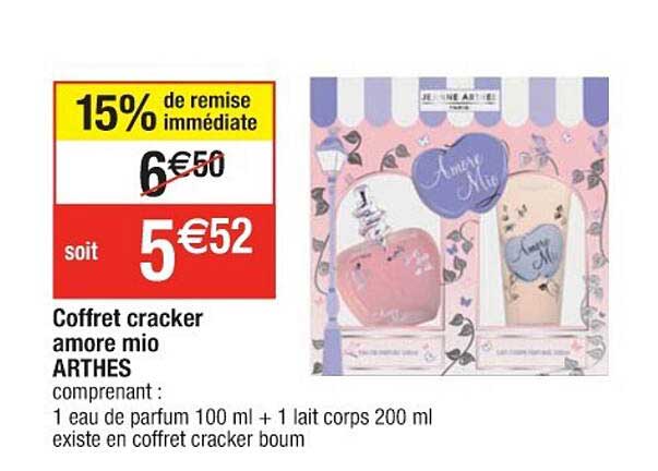 coffret cracker amore mio arthes