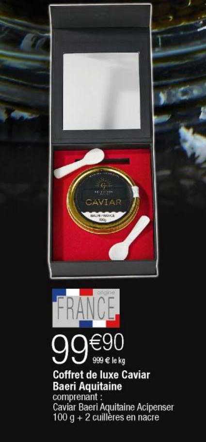 Coffret De Luxe Caviar Baeri Aquitaine