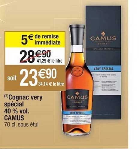 cognac very spécial 40% vol. camus