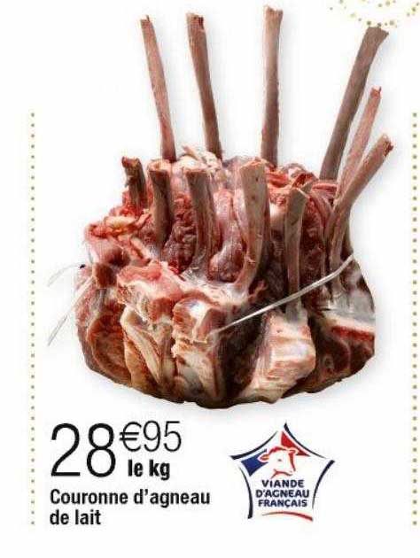 couronne d'agneau de lait