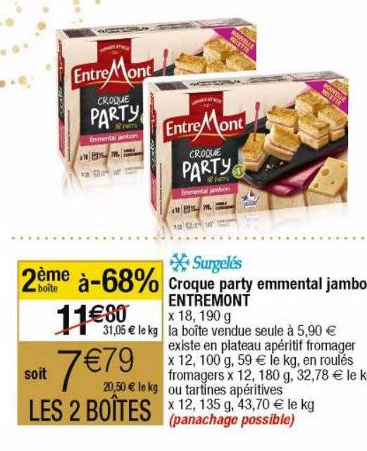 croque party emmental jambo entreMont