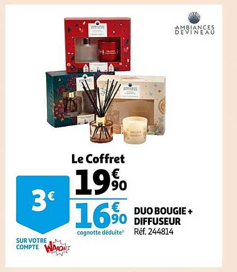 duo bougie + diffuseur ambiance devineau