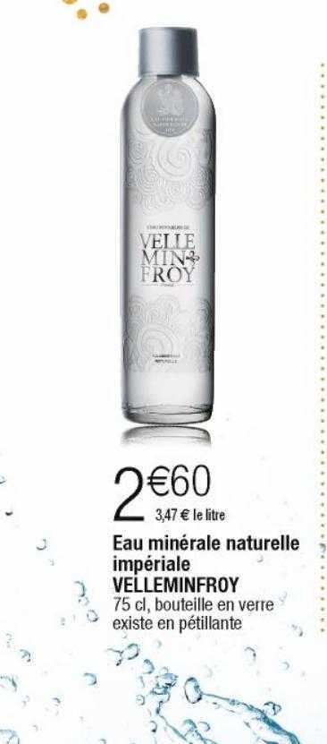 eau minérale naturelle impériale velleminfroy