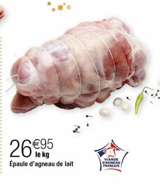 épaule d'agneau de lait