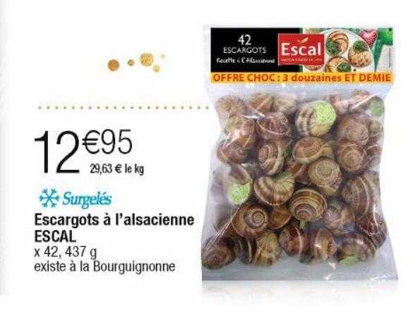 escargots à l'alsacienne escal