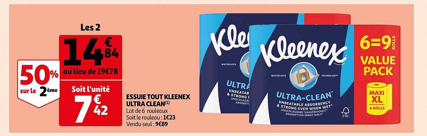 essuie tout kleenex ultra clean