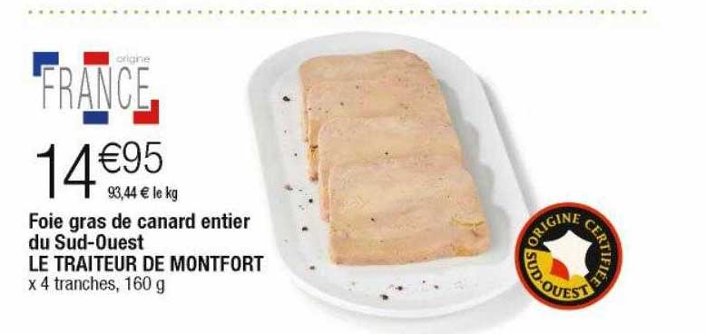foie gras de canard entier du sud-ouest le traiteur de montfort