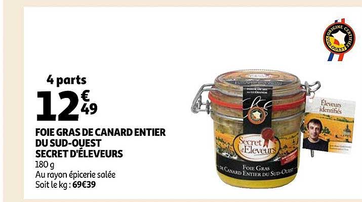 foie gras de canard entier du sud-ouest secret d'éleveurs