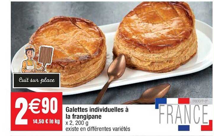 galettes individuelles à la frangipane