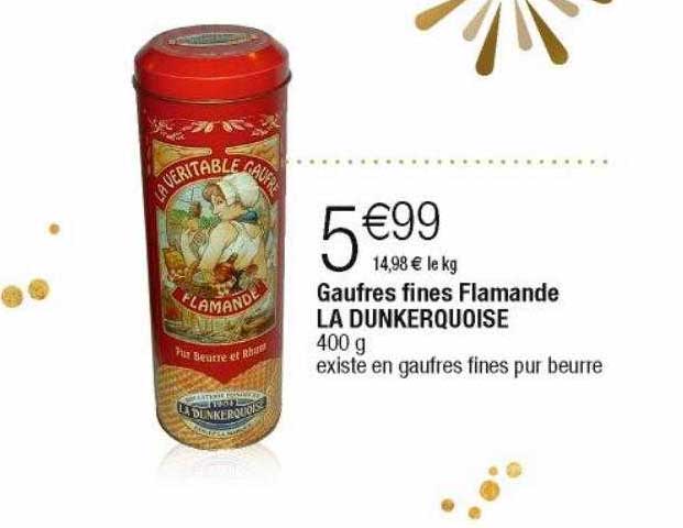 gaufres fines flamande la dunkerquoise