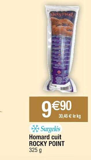 homard cuit rocky point