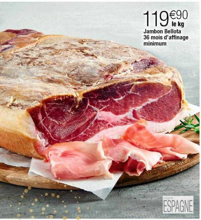 jambon bellota 36 mois d'affinage minimum