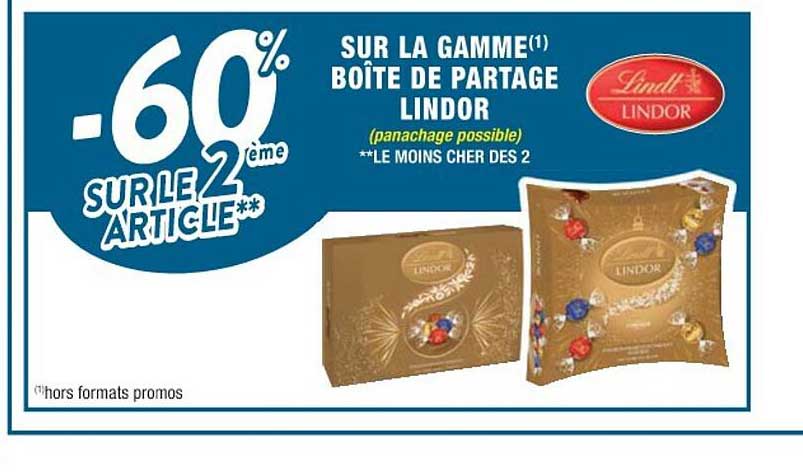 la gamme boîte de partage lindor