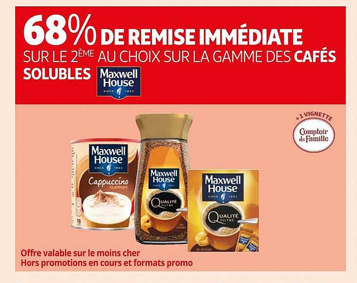 La Gamme Des Cafés Solubles Maxwell House