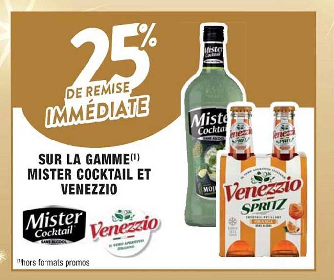 la gamme mister cocktail et venezzio