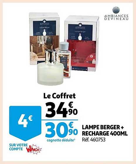 lampe berger + recharge 400ml ambiances devineau
