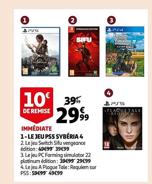 le jeu ps5 sybéria 4
