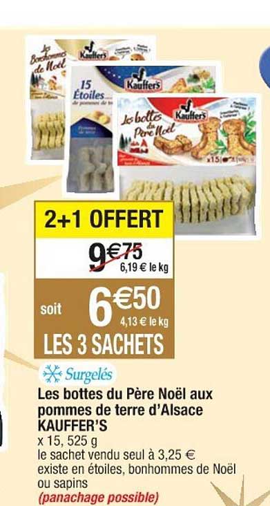 les bottes du père noël aux pommes de terre d'alsace kauffer's