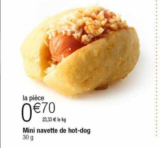 mini navette de hot-dog