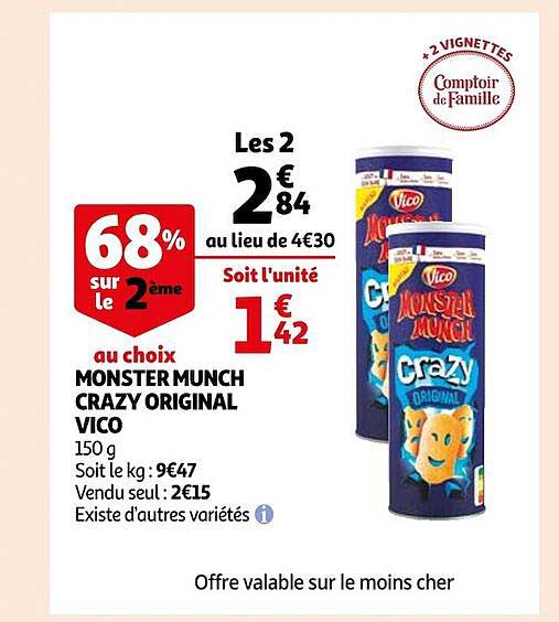 Monster Munch Crazy Original Vico