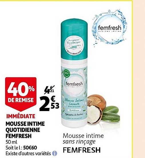 Mousse Intime Quotidienne Femfresh