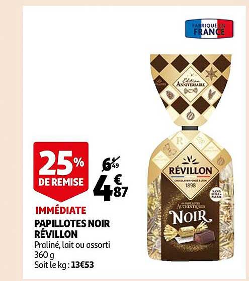 papillotes noir révillon