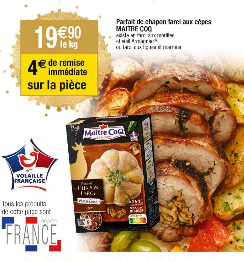 Parfait De Chapon Farcie Aux Cèpes Maître Coq