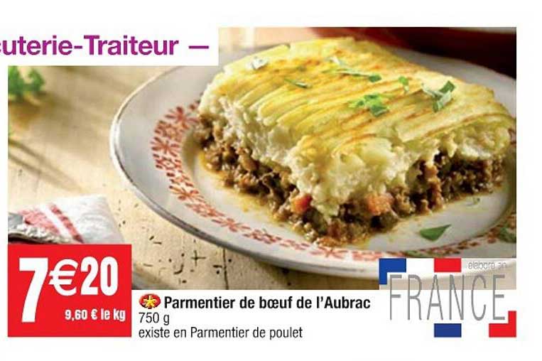 parmentier de bœuf de l'aubrac