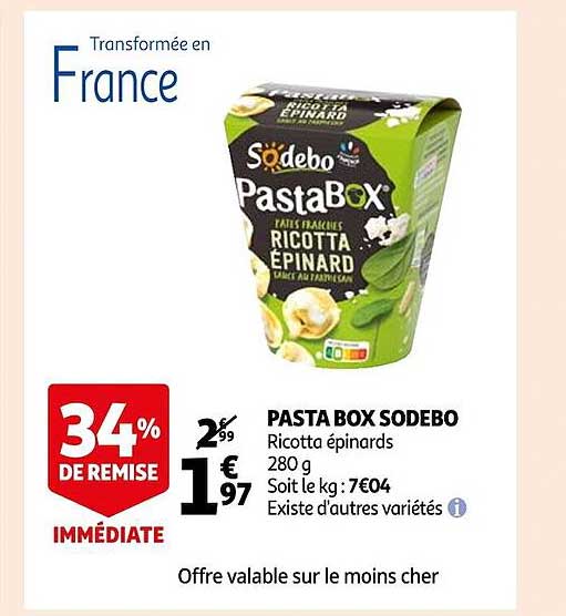 Pasta Box Sodebo