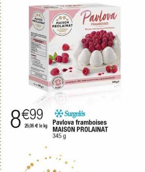 pavlova framboises maison prolainat