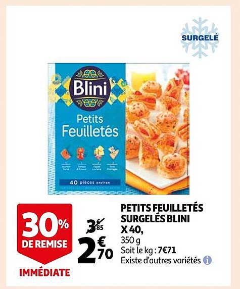Petits Feuilletés Surgelés Blini X40