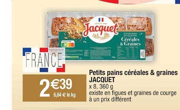 Petits Pains Céréales & Graines Jacquet
