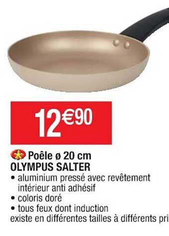poêle ø 20 cm olympus salter