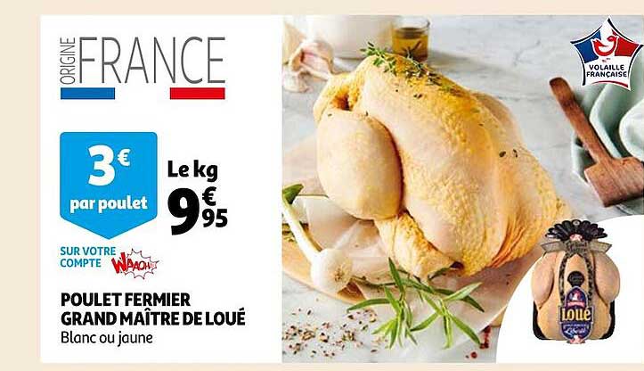 poulet fermier grand maître de loué