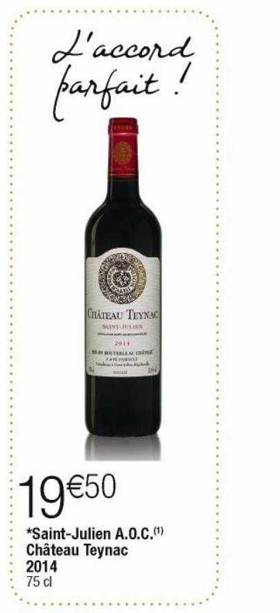 saint-julien a.o.c. château teynac 2014