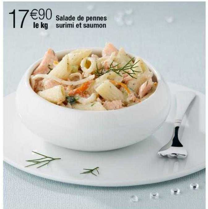 Salade De Penne Surimi Et Saumon