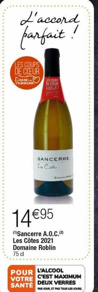 sancerre a.o.c. les côtes 2021 domaine roblin