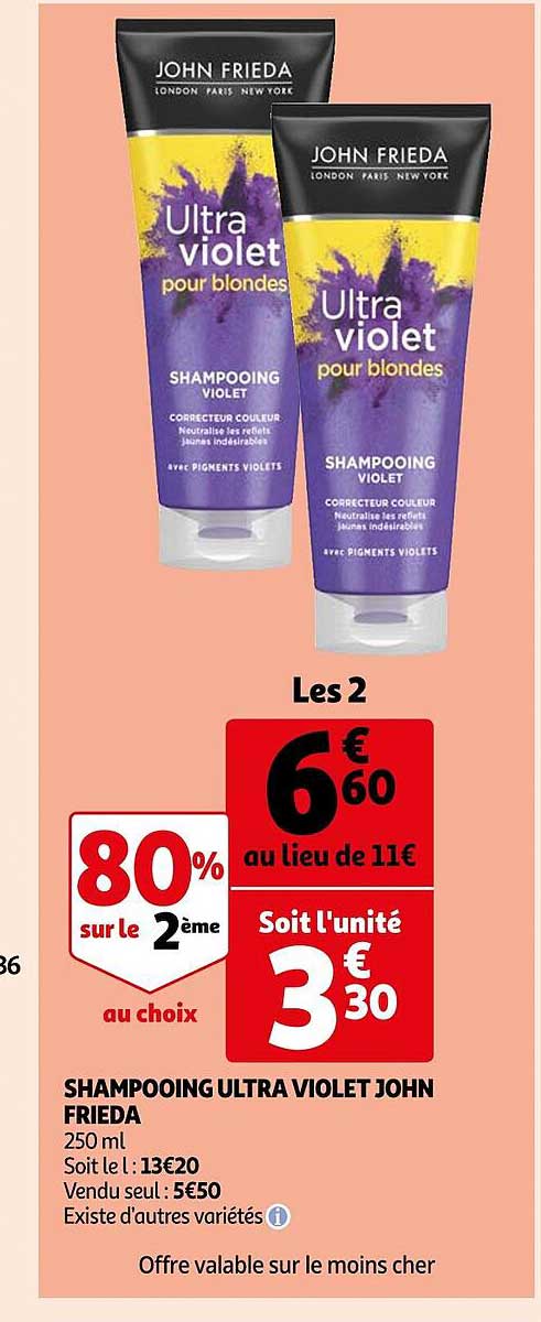 shampooing ultra violet john frieda