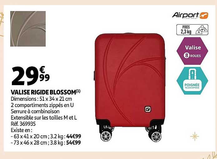 valise rigide blossom